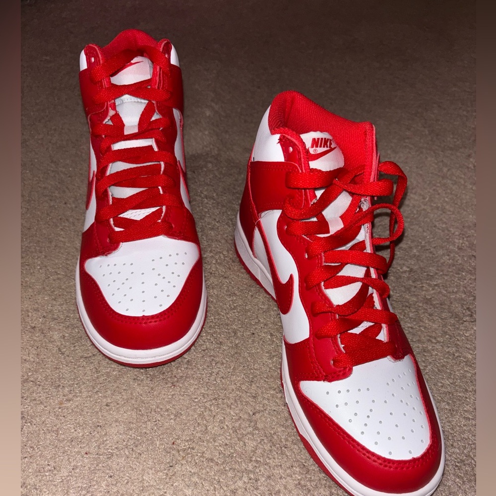 Nike Dunk High Panda in white and red #sneakers - NEVER WORN!! No box included